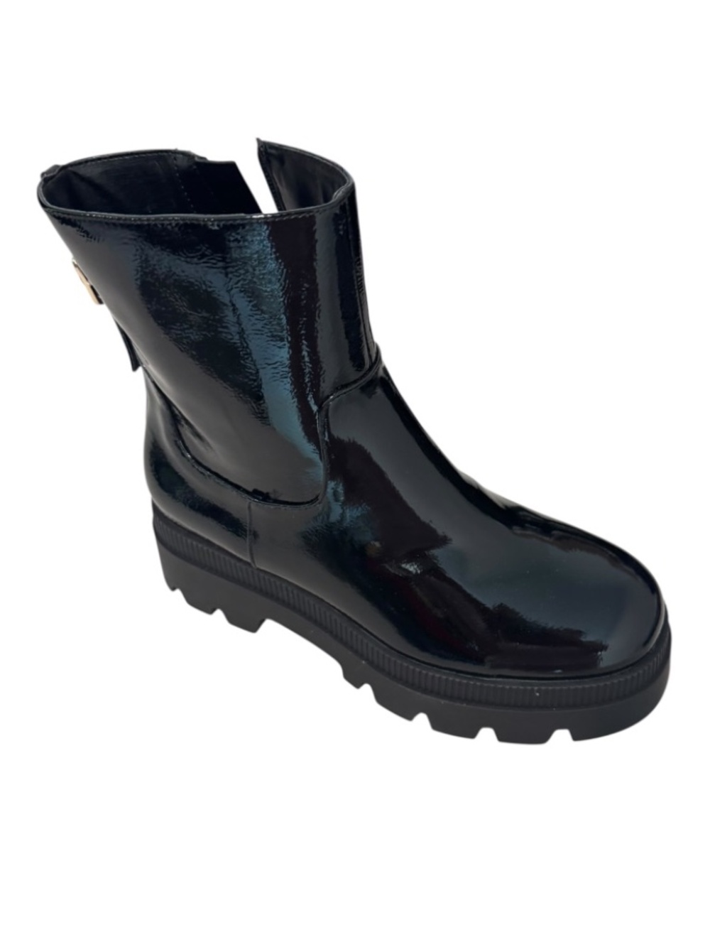 Jessica Simpson Women's Ulalie Lug Sole Booties - Black Patent US 6, US 8 - NWB - Picture 5 of 5
